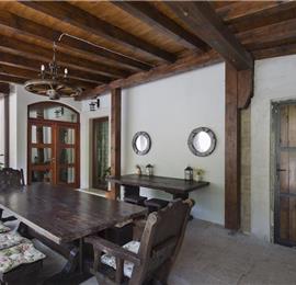 5 bedroom bayside villa with pool near Kotor, sleeps 12